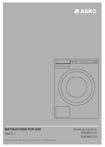 Manual Asko W4086C.W2 Washing Machine