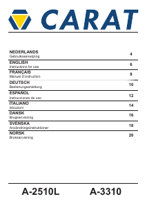 Manuale Carat A-2510L Trapano carotatore diamante