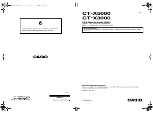 Handleiding Casio CT-X5000 Keyboard