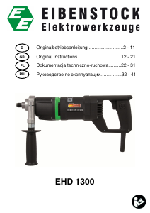 Handleiding Eibenstock EHD 1300 Diamantboormachine