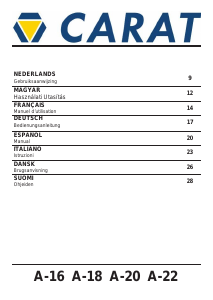 Manuale Carat A-20 Trapano carotatore diamante