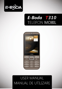 Manual E-Boda T310 Mobile Phone