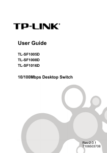 Handleiding TP-Link TL-SF1005D JetStream Desktop Switch