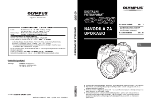 Priročnik Olympus E-520 Digitalni fotoaparat