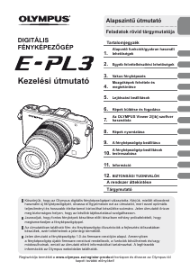 Használati útmutató Olympus E-PL3 Digitális fényképezőgép