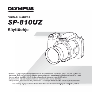 Käyttöohje Olympus SP-810UZ Traveller Digitaalikamera