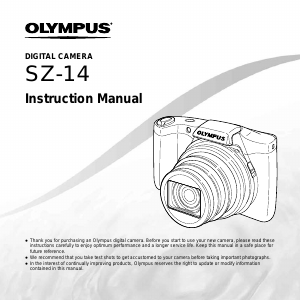 Manual Olympus SZ-14 Digital Camera