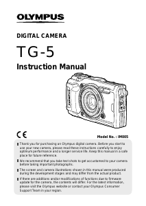 Manual Olympus TG-5 Digital Camera