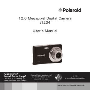 Manual Polaroid t1234 Digital Camera