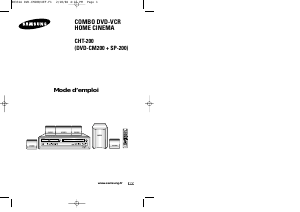 Mode d’emploi Samsung DVD-CM200 Combi DVD-vidéo