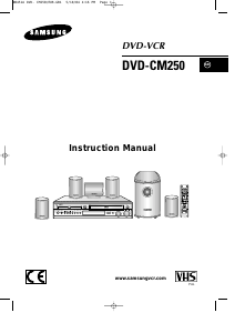 Manual Samsung DVD-CM250 DVD-Video Combination