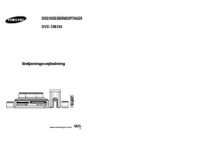 Brugsanvisning Samsung DVD-CM350 DVD-Video kombination