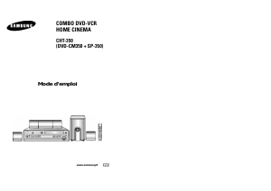 Mode d’emploi Samsung DVD-CM350 Combi DVD-vidéo