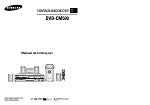 Manual Samsung DVD-CM500 Combinação DVD-vídeo