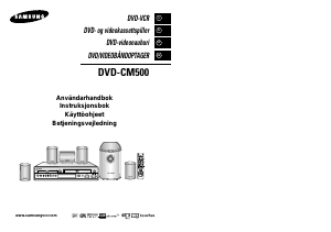 Bruksanvisning Samsung DVD-CM500 DVD-Video Kombination