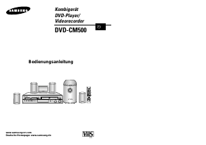 Bedienungsanleitung Samsung DVD-CM500 DVD-video Kombination
