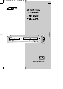 Mode d’emploi Samsung DVD-V440 Combi DVD-vidéo