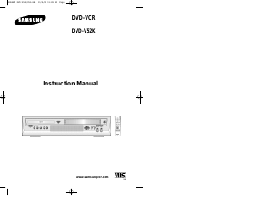 Manual Samsung DVD-V52KV DVD-Video Combination