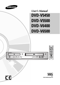 Manual Samsung DVD-V5500 DVD-Video Combination