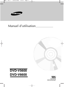 Mode d’emploi Samsung DVD-V5500 Combi DVD-vidéo