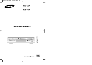 Manual Samsung DVD-V55K DVD-Video Combination