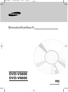 Bedienungsanleitung Samsung DVD-V5600 DVD-video Kombination