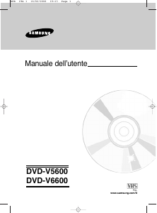 Manuale Samsung DVD-V5600 Combinazione DVD-Video