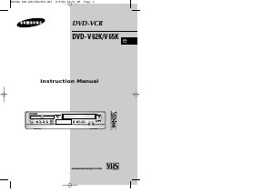 Manual Samsung DVD-V62K DVD-Video Combination