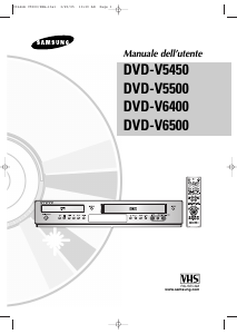 Manuale Samsung DVD-V6500 Combinazione DVD-Video