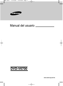 Manual Samsung DVD-V6700 Combinação DVD-vídeo