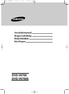 Brugsanvisning Samsung DVD-V6700 DVD-Video kombination