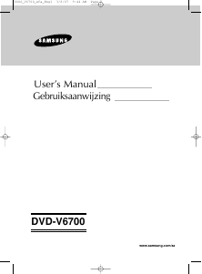 Handleiding Samsung DVD-V6700 DVD-Video combinatie