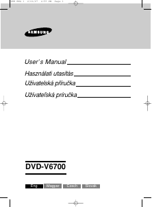 Használati útmutató Samsung DVD-V6700 DVD-Video kombináció