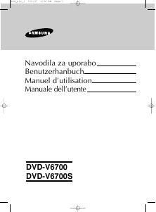 Manuale Samsung DVD-V6700S Combinazione DVD-Video