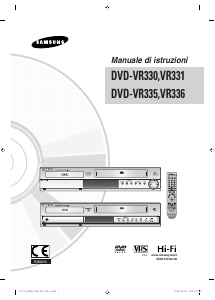 Manuale Samsung DVD-VR331 Combinazione DVD-Video