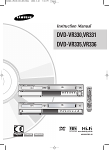 Mode d’emploi Samsung DVD-VR335 Combi DVD-vidéo