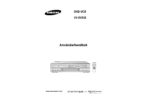 Bruksanvisning Samsung SV-DVD1 DVD-Video Kombination