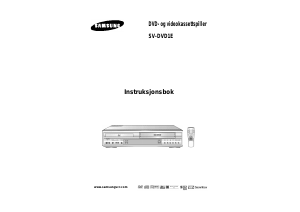 Bruksanvisning Samsung SV-DVD1EA DVD-Video kombinasjon