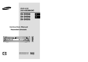 Használati útmutató Samsung SV-DVD40 DVD-Video kombináció