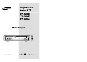 Mode d’emploi Samsung SV-DVD40 Combi DVD-vidéo