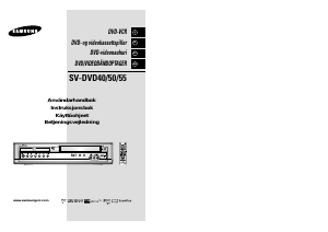 Bruksanvisning Samsung SV-DVD50 DVD-Video Kombination