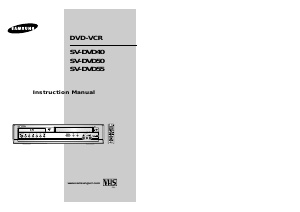 Manual Samsung SV-DVD50 DVD-Video Combination