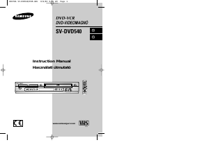 Manual Samsung SV-DVD540A DVD-Video Combination