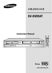 Handleiding Samsung SV-DVD54T DVD-Video combinatie