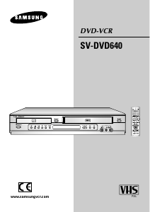 Manual Samsung SV-DVD640 DVD-Video Combination