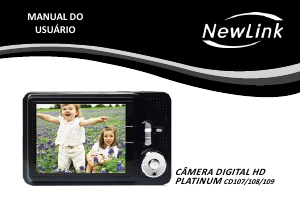 Manual NewLink CD108 Câmara digital
