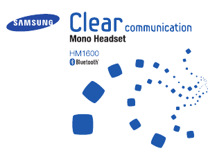 Manual de uso Samsung BHM1600 Headset