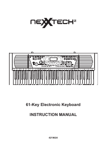 Manual Nexxtech 4219634 Digital Keyboard