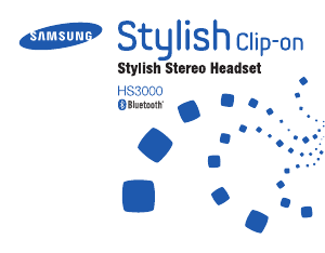 Manual de uso Samsung BHS3000 Headset