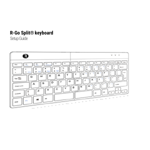 Bedienungsanleitung R-Go Split Tastatur